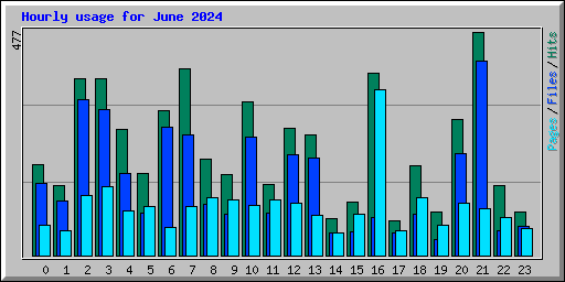 Hourly usage for June 2024